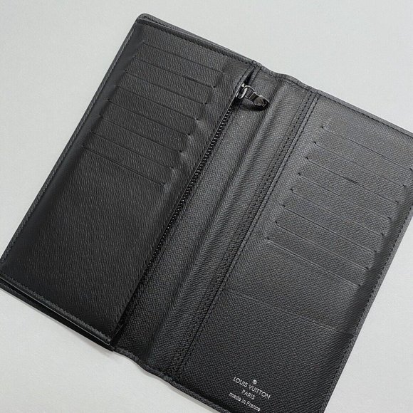Louis Vuitton Monogram Eclipse Taigarama Brazza Long Wallet - Picture 9 of 16
